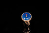 曼珠沙华·多米尼加蓝珀18K玫瑰金镶钻平安扣戒指 商品缩略图1