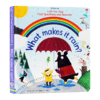 儿童问与答 雨水怎样形成 英文原版 Usborne What makes it rain 尤斯伯恩 生活常识互动百科 进口英语趣味翻翻纸板书 英文版 商品缩略图0