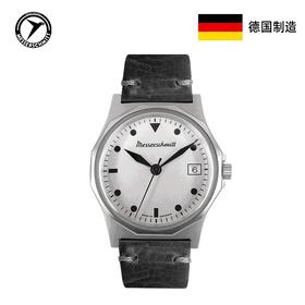 新品德国Messerschmitt梅塞施密特 复古风格真皮表带石英手表ME-99S 德国制造