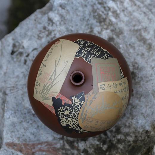 段栗（少石） 残贴小花器 商品图0