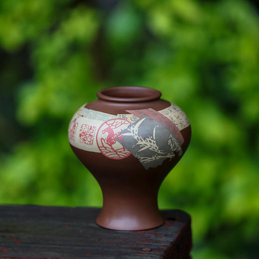 段栗（少石）残贴小花器 商品图0