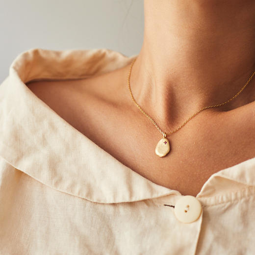 北京仓｜ Monsieur-Rosalie-红宝石 护身符徽章 项链［法国设计师］ 商品图0