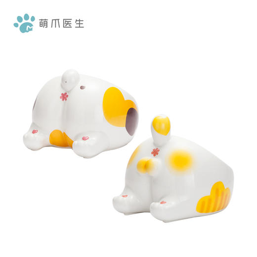 陶瓷水碗 猫屁屁 蛋蛋 猫咪碗 大容量 屁屁造型 商品图0