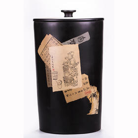 紫器丹青 残帖茶缸