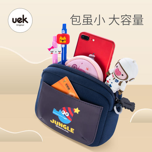uek儿童包包斜挎包男女孩可爱帆布小包时尚斜跨单肩网红小挎包潮 商品图3