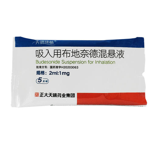 吸入用布地奈德混懸液2ml:1mg*5支*6袋