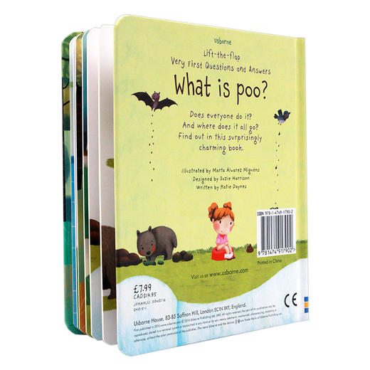 幼儿问与答 英文原版 Usborne Very First Questions And Answers What Is Poo 便便是什么 尤斯伯恩 儿童英语启蒙绘本翻翻书 商品图1