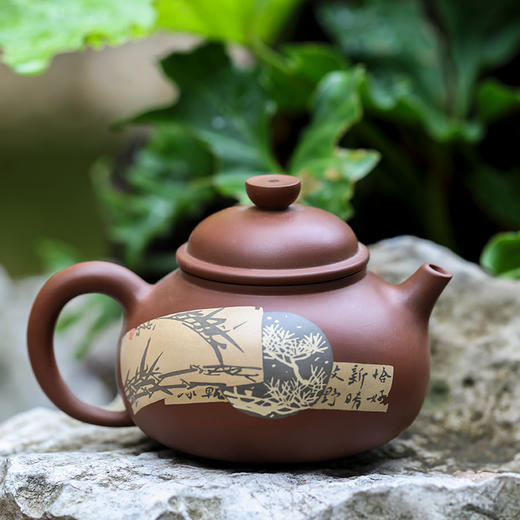 少石 残帖 中型茶壶 商品图0