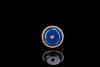 曼珠沙华·多米尼加蓝珀18K玫瑰金镶钻平安扣戒指 商品缩略图2