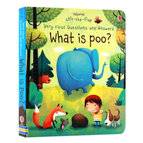 幼儿问与答 英文原版 Usborne Very First Questions And Answers What Is Poo 便便是什么 尤斯伯恩 儿童英语启蒙绘本翻翻书