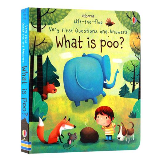 幼儿问与答 英文原版 Usborne Very First Questions And Answers What Is Poo 便便是什么 尤斯伯恩 儿童英语启蒙绘本翻翻书 商品图0