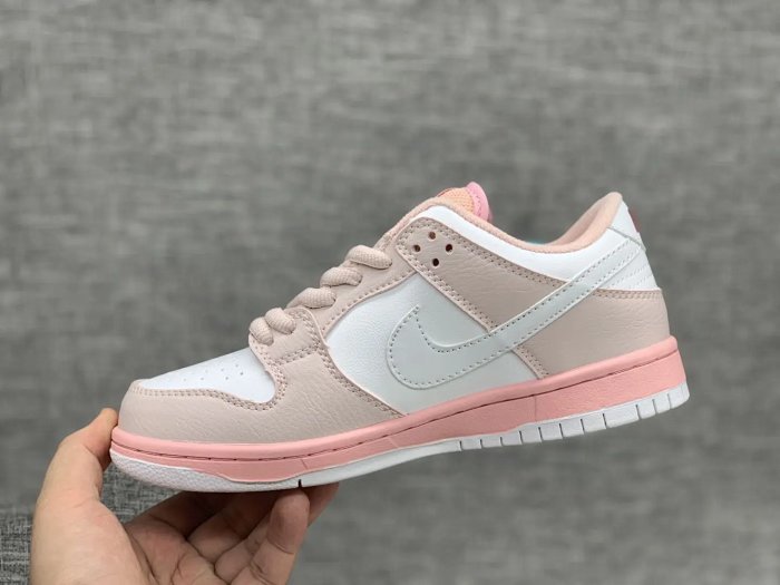 2657c#67限量款刺绣粉鸽子n家扣篮系列 z00m dunk 粉鸽子 樱花粉