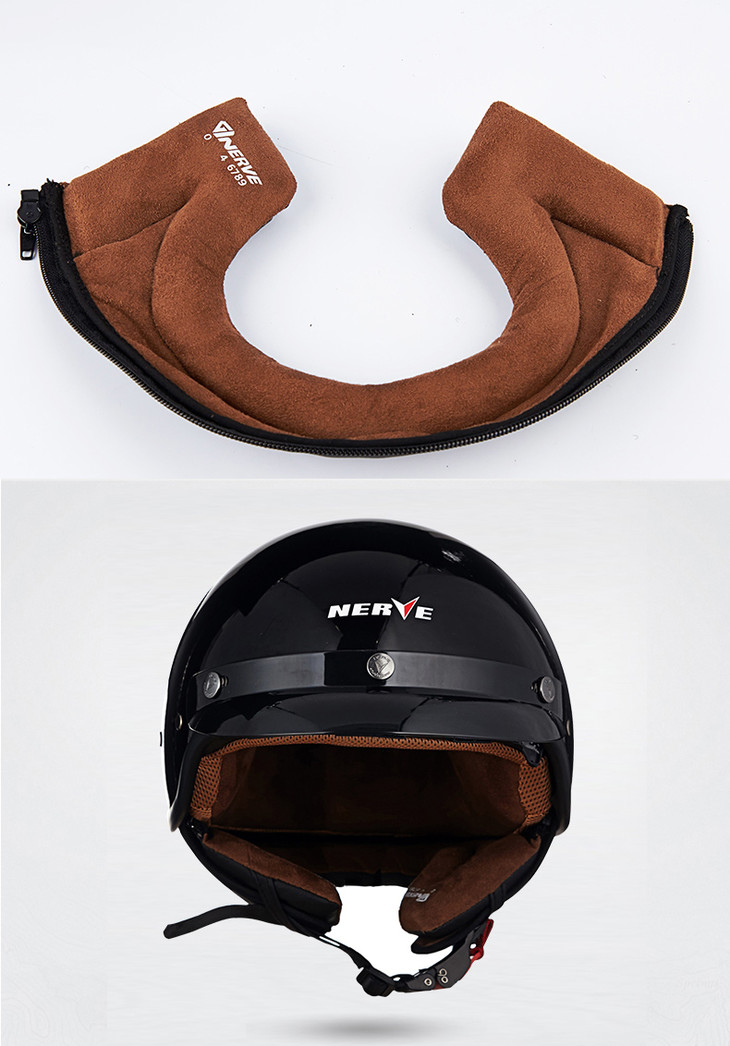 德国nerve夏季复古半盔34盔头盔