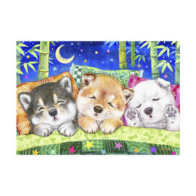 【折扣商品 不退不换】368片 迷你平面拼图 塑料拼图 P1403 Kayomi- 柴柴美梦（配小画架）