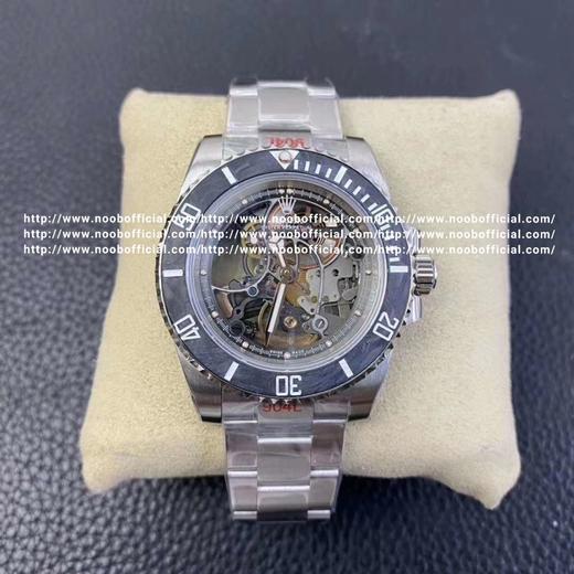 NOOB版本全镂空潜航者，RM027，根据116610为原型 是首次采用“碳纤维圈口” 全拆卸表盘以及3130机芯板只保留机芯的运行部分，可视整个机芯的运作原理，特别订制的增重型自动舵，目前为止改装 商品图0