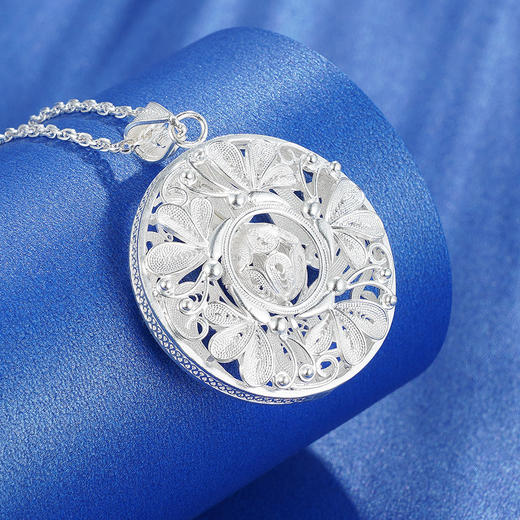 【韶华蝶梦】子佩集纯银转运蝴蝶吊坠【QFDZ002】（不含链）花丝208 商品图0