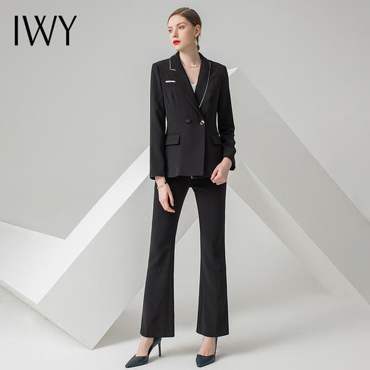 IWY/黑色长袖西装长裤套装CP811 商品图2