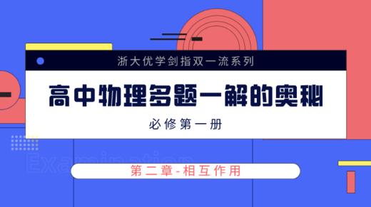 剑指双一流 高中物理多题一解的奥秘 必修第一册【课程讲解——第二章】 商品图0