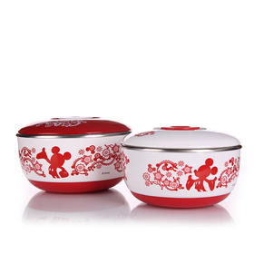 DSM-3059-米奇剪纸不锈钢碗两件套