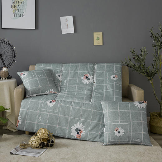 惠慈家居 精舒棉抱枕被 羽丝棉抱枕被 40*40cm/105*155cm 三色可选 商品图3