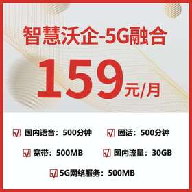 【政企专属】智慧沃企-5G融合-适用款159元