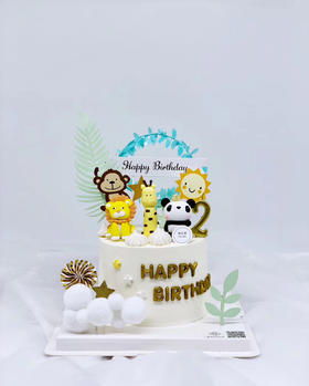 童趣动物森林蛋糕