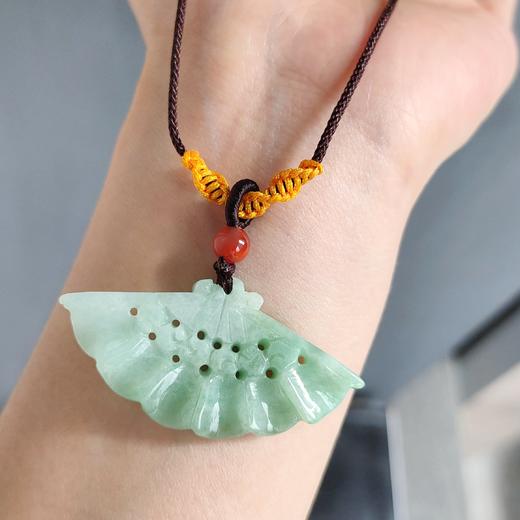 翡翠扇形项链 商品图0