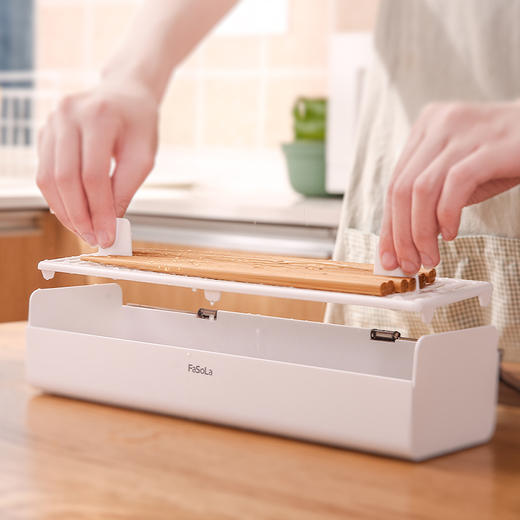 FaSoLa 沥水筷子盒 带盖筷子篓家用厨房餐具收纳置物架筷筒筷子笼 商品图2