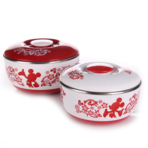 DSM-3059-米奇剪纸不锈钢碗两件套 商品图1