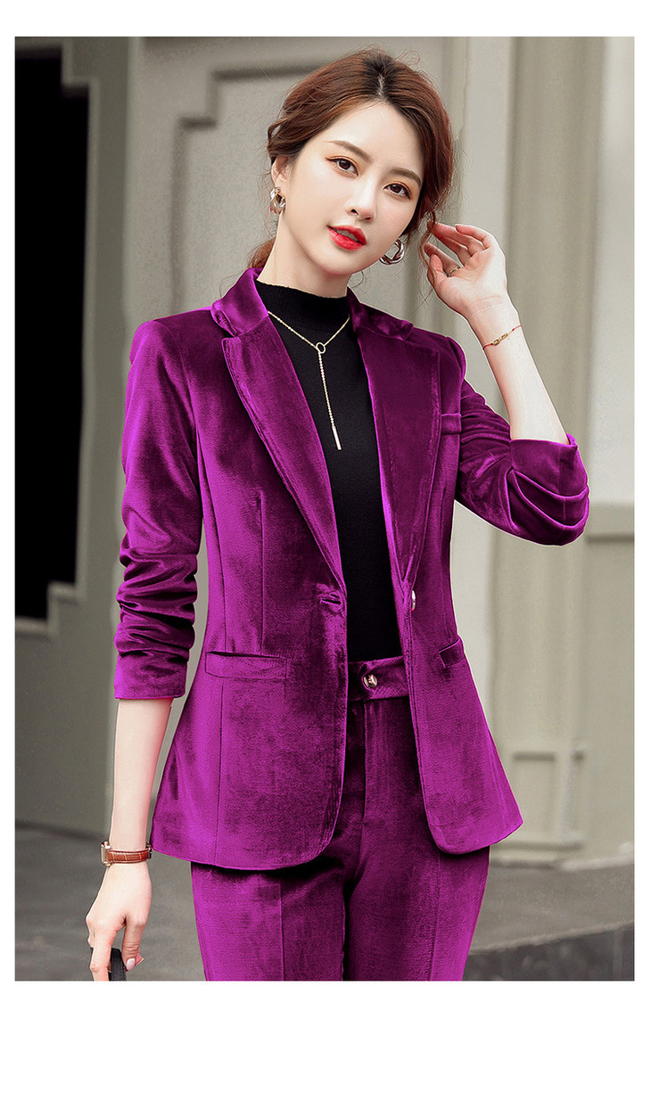 2020新款金丝绒气质高端套装xz1819