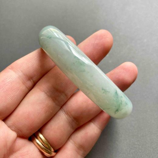 糯冰种飘花翡翠手镯56 商品图7