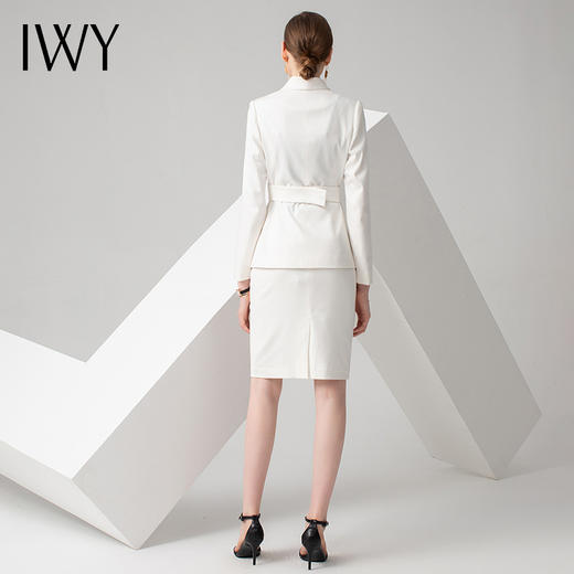 IWY/白色长袖西装半裙套装CS10347 商品图3