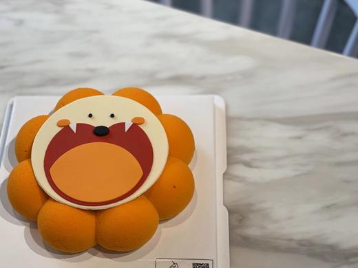 翻糖小狮子白桃乌龙慕斯蛋糕 商品图1