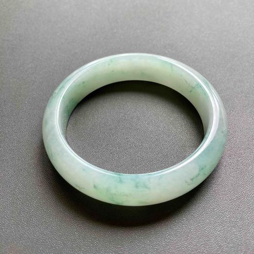 糯冰种飘花翡翠手镯56 商品图3