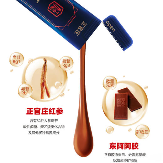 正官庄 即食红参阿胶膏固元膏450g礼盒（15gx30包） 商品图4