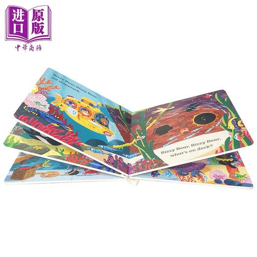【中商原版】Bizzy Bear系列 小熊很忙04 Deepsea Diver 低幼机关操作书游戏书韵律启蒙 纸板书 英文原版 3-6岁 商品图2