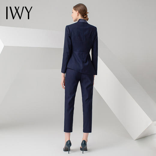 IWY/藏青色长袖西装长裤套装C0512+P0333 商品图3