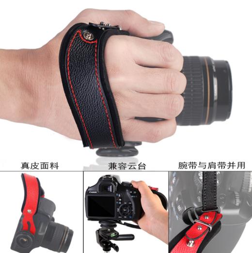 狼族优选｜ 相机真皮手腕带 多色复古的单反微单相机腕带 真皮相机绳 商品图3