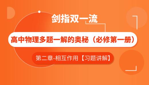 高中物理多题一解的奥秘 必修第一册【习题讲解——第二章】 商品图0