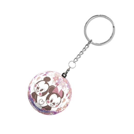 【折扣商品 不退不换】24片 钥匙扣拼图 塑料拼图 A3495 米奇与朋友系列-甜蜜花季 商品图0