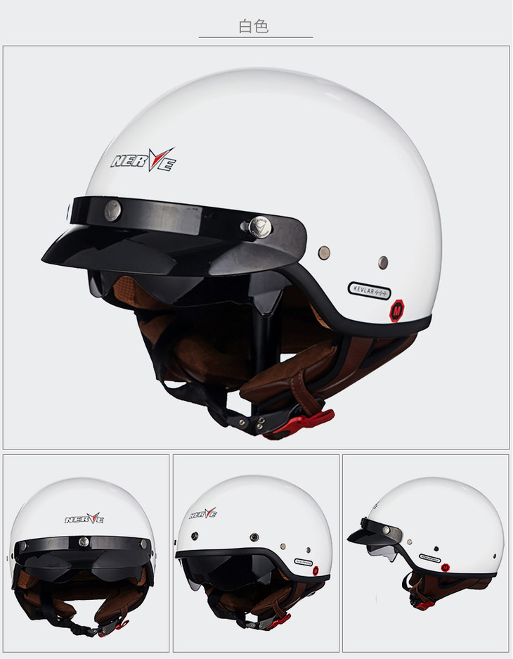 德国nerve夏季复古半盔34盔头盔