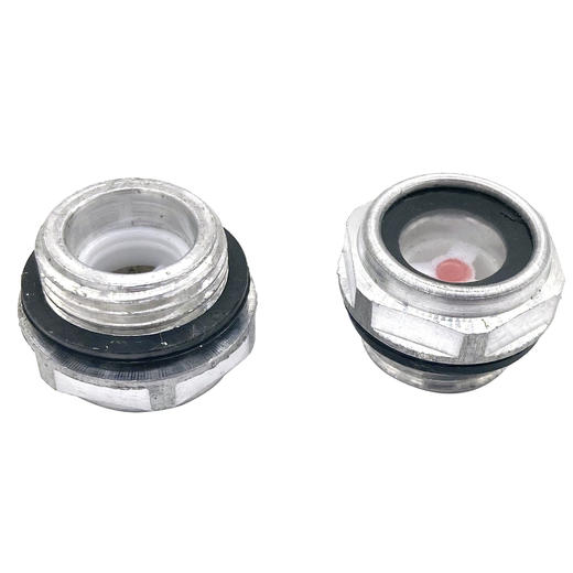 【货号01450】油标油镜油镜铝油镜圆型空压机油镜3/4油位观察镜机油 商品图1