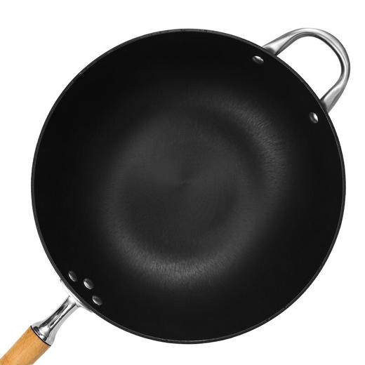 德国欧乐菲铁锅厚釜球墨铸铁炒锅不粘锅炒菜锅章铁匠系列 商品图4