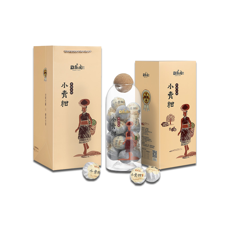 勐乐山小青柑普茶（布朗古树）玻璃瓶装250g