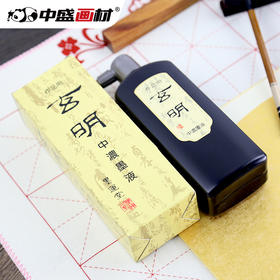 墨汁 墨运堂玄明中浓墨液 500毫升 书画墨汁