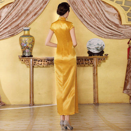 DLQ-A1038复古修身改良演出走秀旗袍连衣裙 商品图1