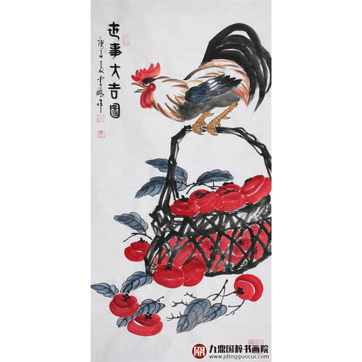 高云鹏《世事大吉图》68*138cm 花鸟竖幅作品 玄关/餐厅挂画 商品图1