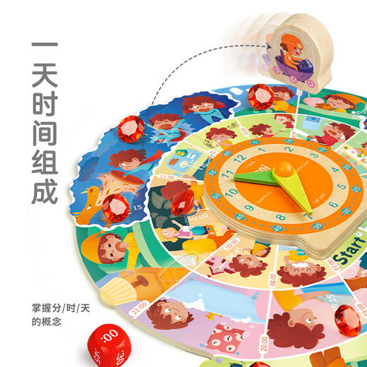 TOI图益时间规划桌游益智类玩具桌面游戏早教儿童男女孩亲子互动 商品图4