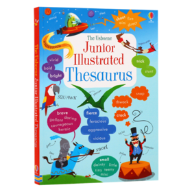 少儿初级插图同义词词典 英文原版 Junior Illustrated Thesaurus 英英词典 尤斯伯恩 英文版趣味插图辅导工具书 进口英语书