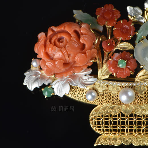 【一览富贵】sh花篮胸针-SH2008133 商品图1